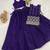 dark purple satin plain lehenga choli