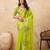 Green color  embroidery  work tissur silk party wear saree with heavy work  blouse piece