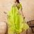 Green color  embroidery  work tissur silk party wear saree with heavy work  blouse piece