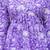Purple floral printed cotton tunic short kurti top for women