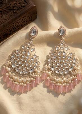   Beautiful Gold Plated Pearl Earrings for Wo  and Girls 1