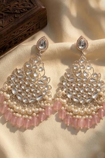   Beautiful Gold Plated Pearl Earrings for Wo  and Girls