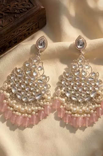   Beautiful Gold Plated Pearl Earrings for Wo  and Girls
