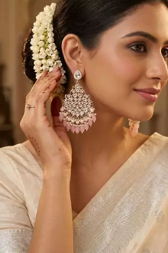   Beautiful Gold Plated Pearl Earrings for Wo  and Girls