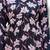Black floral printed cotton tunic short kurti top for women