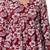 Maroon floral printed cotton tunic short kurti top for women