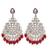   Beautiful Red Color Gold Plated Pearl Earrings for Wo  and Girls