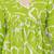 Lime floral printed cotton tunic short kurti top for women