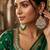   Beautiful Green Color Gold Plated Pearl Earrings for Wo  and Girls
