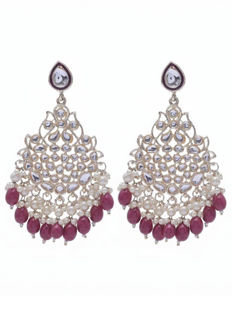   Beautiful Gold Plated Pearl Earrings for Wo  and Girls