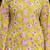 Yellow floral printed cotton tunic short kurti top for women
