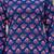 Navy blue floral printed cotton tunic short kurti top for women