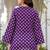 Purple floral printed cotton tunic short kurti top for women