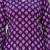 Purple floral printed cotton tunic short kurti top for women