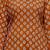 Brown floral printed cotton tunic short kurti top for women