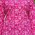 Pink floral printed cotton tunic short kurti top for women
