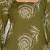 Olive floral printed cotton tunic short kurti top for women