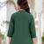 Green floral printed cotton tunic short kurti top for women