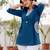 Blue floral printed cotton tunic short kurti top for women
