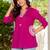 Pink floral printed cotton tunic short kurti top for women