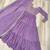 Lavender georgette readymade anarkali suit with embroidery & zari work