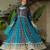 Blue georgette readymade anarkali suit with embroidery & zari work