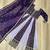 Purple georgette readymade anarkali suit with embroidery & zari work