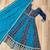 Blue georgette readymade anarkali suit with embroidery & zari work