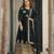 Navy georgette readymade anarkali suit with embroidery & zari work