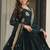 Navy georgette readymade anarkali suit with embroidery & zari work