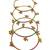 Multicolor set of 4 kashmiri bangles