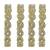 Gold plated set of 4 kundan teardrop cz bangles