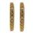 Antique gold plated set of 2 champagne cz bangles