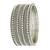 Silver oxidised set of 12 beaded textured bangles