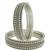 Silver oxidised set of 12 beaded textured bangles