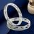 Set of 2 silver plated american diamond pastel bangles