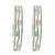 Set of 2 silver plated american diamond pastel bangles