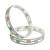 Set of 2 silver plated american diamond pastel bangles