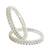 Silver plated set of 4 cubic zircon bangles