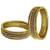 Set of 12 antique gold plated cz bangles