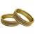 Set of 12 antique gold plated cz bangles