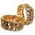 Set of 2 elephant gold plated rajwadi bridal screw kada bangles
