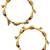 Set of 2 gold plated cz meenakari kashmiri bangles