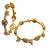 Set of 2 gold plated cz meenakari kashmiri bangles