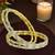 Gold plated set of 4 american diamond baguette bangles