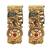 Set of 2 kundan elephant  gold plated bridal screw kada bangles