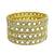 Gold plated set of 4 square mirror bangle set