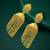 Gold plated tassel long jhumka earrings