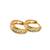 Gold plated elegant cz small hoop earrings