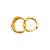 Gold plated elegant cz small hoop earrings